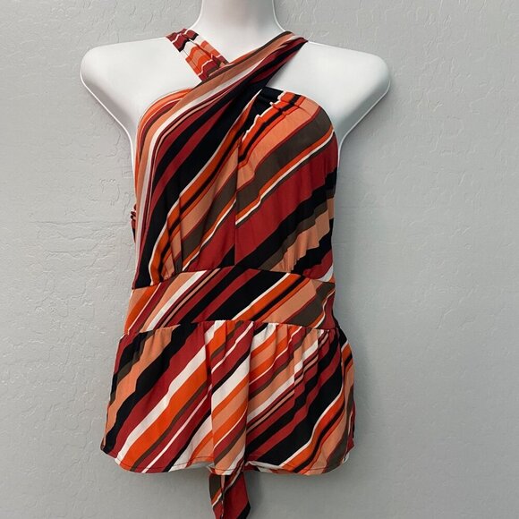 NWT Women's New York & Company Cross Front Sleeveless Blouse Size M - Picture 2 of 10